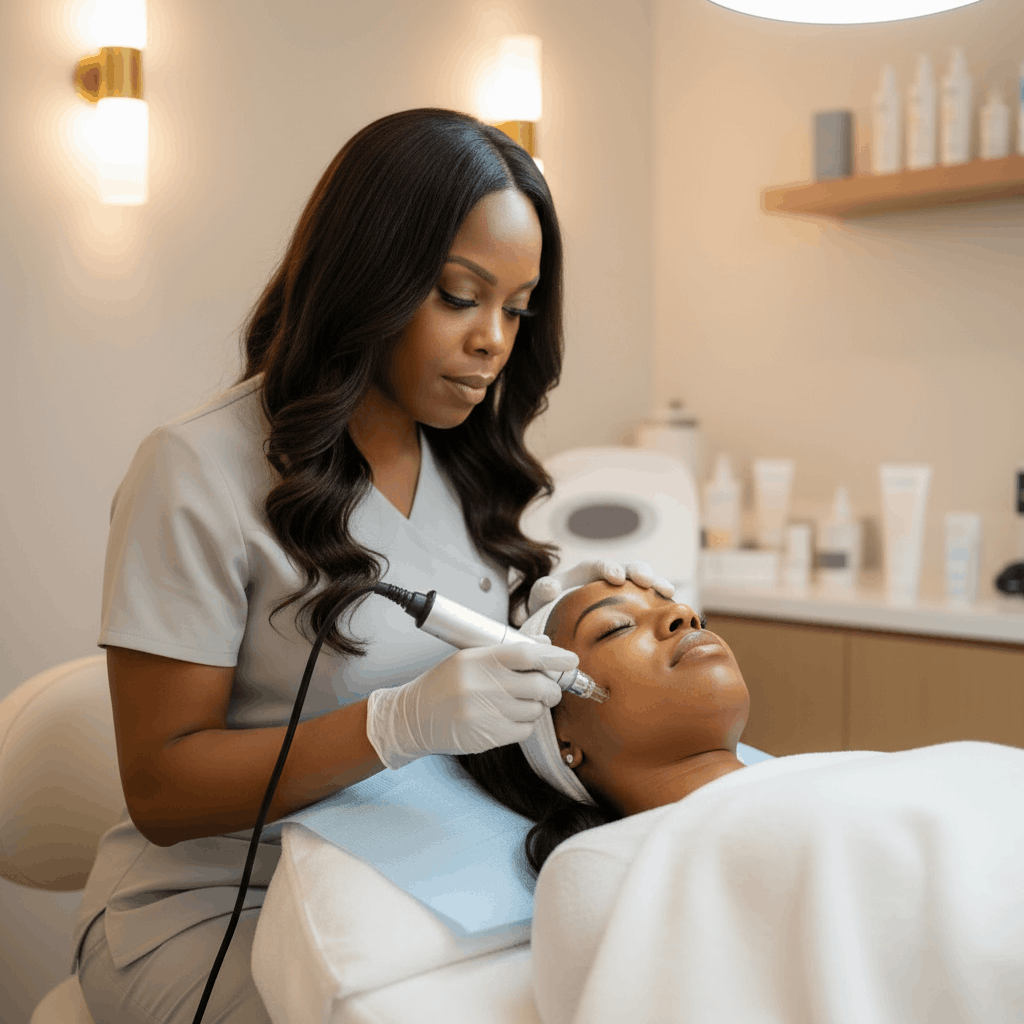 Microneedling treatment at Glow2 MediSpa in Decatur GA